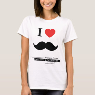 IK HOOP VAN MUSTACHES T-SHIRT