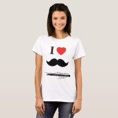 IK HOOP VAN MUSTACHES T-SHIRT (Voorkant volledig)