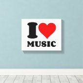 IK HOOP VAN MUZIEK CANVAS AFDRUK (Insitu (Houten vloer))