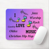IK HOOP VAN MUZIEK MOUSEPAD MUISMAT (Met muis)