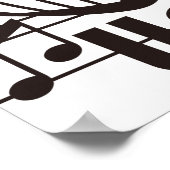 IK HOOP VAN MUZIEK POSTER (Hoek)