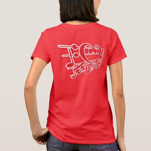 IK HOOP VAN MUZIEK T-SHIRT (Achterkant)