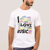 IK HOOP VAN MUZIEK T-SHIRT (Voorkant)