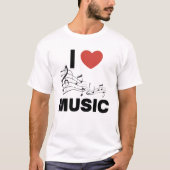 IK HOOP VAN MUZIEK T-SHIRT (Voorkant)