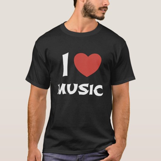 IK HOOP VAN MUZIEK T-SHIRT (Voorkant)