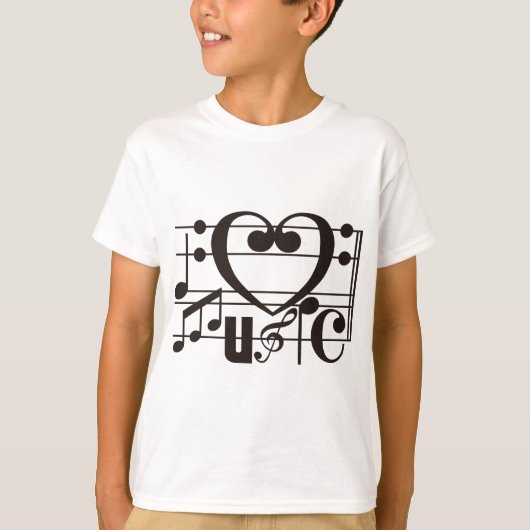 IK HOOP VAN MUZIEK T-SHIRT (Voorkant)