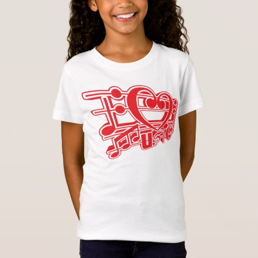IK HOOP VAN MUZIEK T-SHIRT (Voorkant)