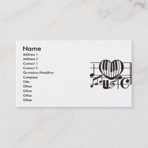 IK HOOP VAN MUZIEK VISITEKAARTJE