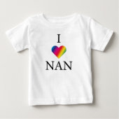 IK HOOP VAN NAN RAINBOW HEART Baby T-Shirt (Voorkant)