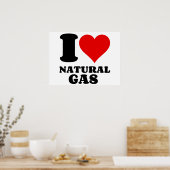 IK HOOP VAN NATUURLIJKE GAS POSTER (Keuken)