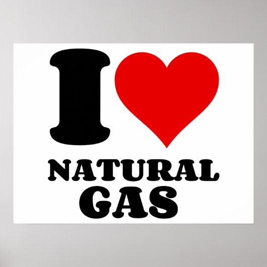 IK HOOP VAN NATUURLIJKE GAS POSTER (Voorkant)