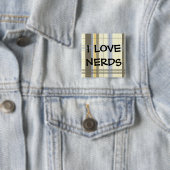IK HOOP VAN NERDS VIERKANTE BUTTON 5,1 CM (In situ)