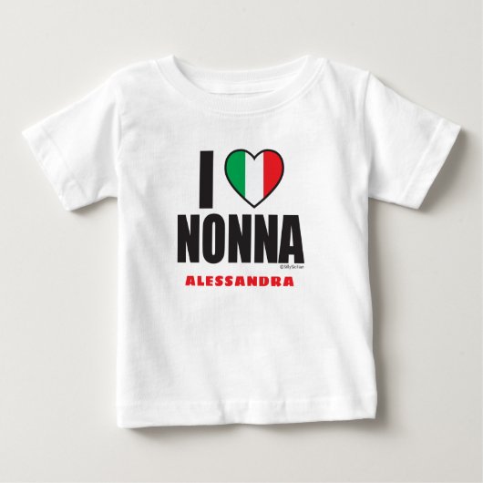 IK HOOP VAN NONNA gepersonaliseerd Cute White (Voorkant)