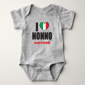 IK HOOP VAN NONNO Italiaanse Baby-Bodysuit Romper (Voorkant)