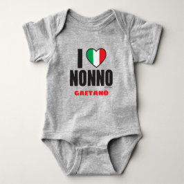 IK HOOP VAN NONNO Italiaanse Baby-Bodysuit Romper