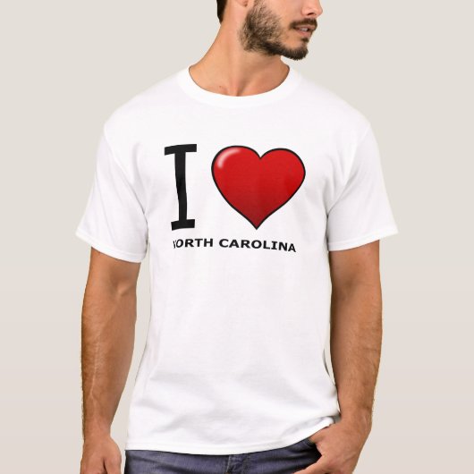 IK HOOP VAN NOORD CAROLINA T-SHIRT (Voorkant)