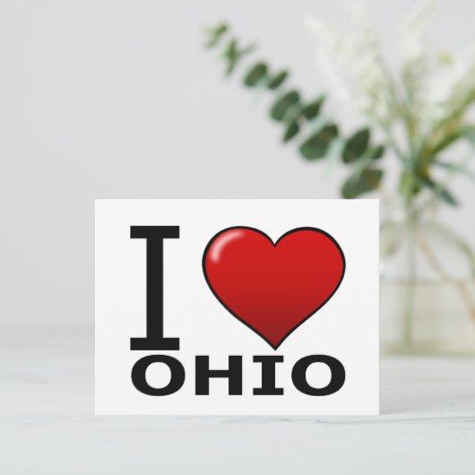 IK HOOP VAN OHIO BRIEFKAART (Staand voorkant)