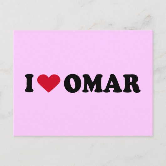 IK HOOP VAN OMAR BRIEFKAART (Voorkant)