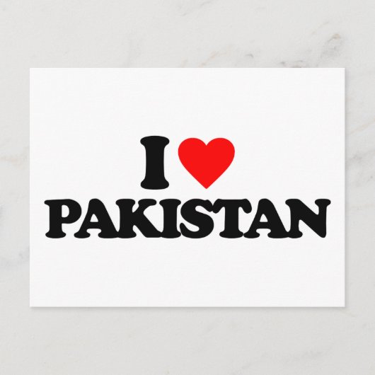 IK HOOP VAN PAKISTAN BRIEFKAART (Voorkant)