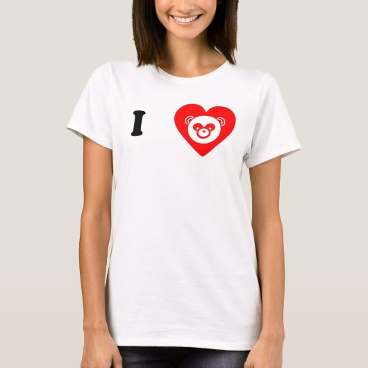 IK HOOP VAN PANDA T-SHIRT (Voorkant)