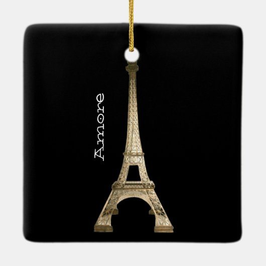 IK HOOP VAN PARIS CHRISTMAS Ornament CUSTOM CHIC 2 (Achterkant)