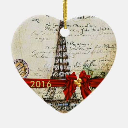 IK HOOP VAN PARIS CHRISTMAS Ornament CUSTOM CHIC 2 (Voorkant)