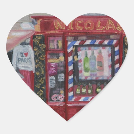 IK HOOP VAN PARIS HART STICKER (Voorkant)