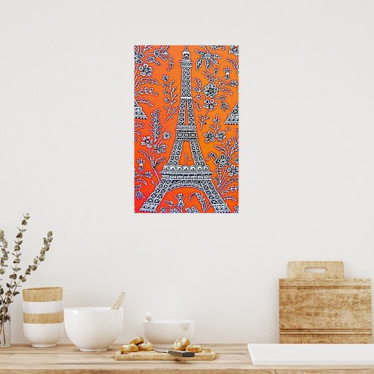 IK HOOP VAN PARIS-Poster Poster (Keuken)