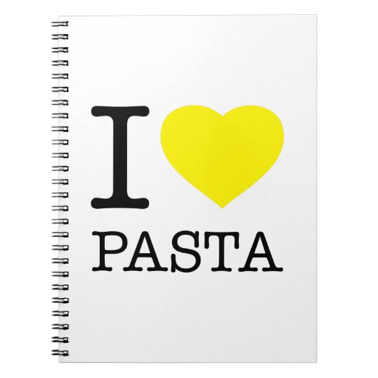 IK HOOP VAN PASTA NOTITIEBOEK (Voorkant)