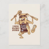 IK HOOP VAN PEANUT BUTTER BRIEFKAART (Voorkant)