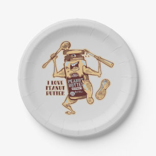IK HOOP VAN PEANUT BUTTER PAPIEREN BORDJE