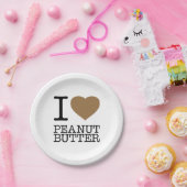 IK HOOP VAN PEANUT BUTTER PAPIEREN BORDJE (Feest)