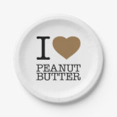 IK HOOP VAN PEANUT BUTTER PAPIEREN BORDJE (Voorkant)