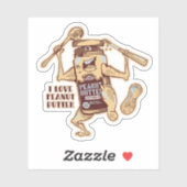 IK HOOP VAN PEANUT BUTTER STICKER (Vel)