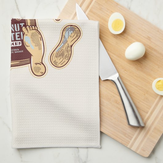 IK HOOP VAN PEANUT BUTTER THEEDOEK (Quarter Fold)