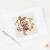 IK HOOP VAN PEANUT BUTTER VIERKANTE STICKER (Envelop)