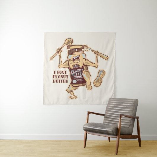 IK HOOP VAN PEANUT BUTTER WANDKLEED (In situ)