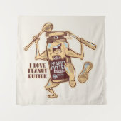 IK HOOP VAN PEANUT BUTTER WANDKLEED (Voorkant)