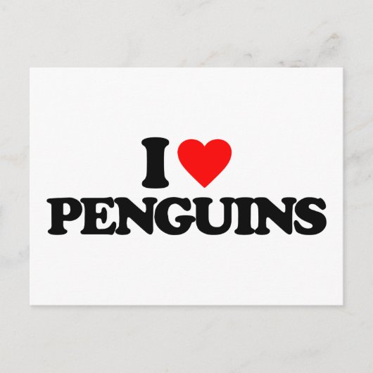IK HOOP VAN PENGUINES BRIEFKAART (Voorkant)