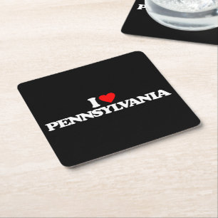 IK HOOP VAN PENNSYLVANIA KARTONNEN ONDERZETTERS