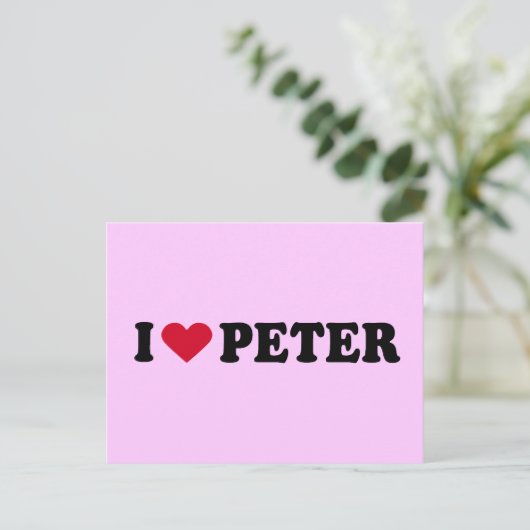IK HOOP VAN PETER BRIEFKAART (Staand voorkant)