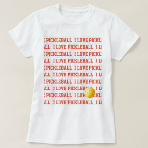 IK HOOP VAN PICKLEBALL SportFun Yellow Ball Net Te T-shirt