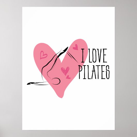 IK HOOP VAN PILATES Pilates Pose on Reformer Poster (Voorkant)