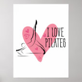 IK HOOP VAN PILATES Pilates Pose on Reformer Poster (Voorkant)