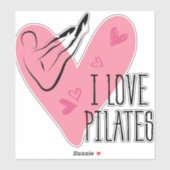 IK HOOP VAN PILATES Pilates Rocker Pose Sticker (Vel)