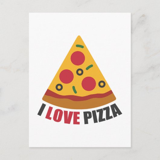 IK HOOP VAN PIZZA FEESTDAGENKAART (Voorkant)