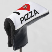 IK HOOP VAN PIZZA GOLFHEADCOVER (3/4 voorkant)