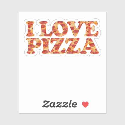 IK HOOP VAN PIZZA STICKER (Vel)