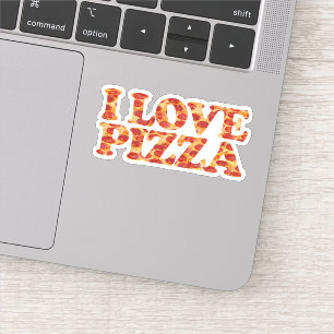IK HOOP VAN PIZZA STICKER