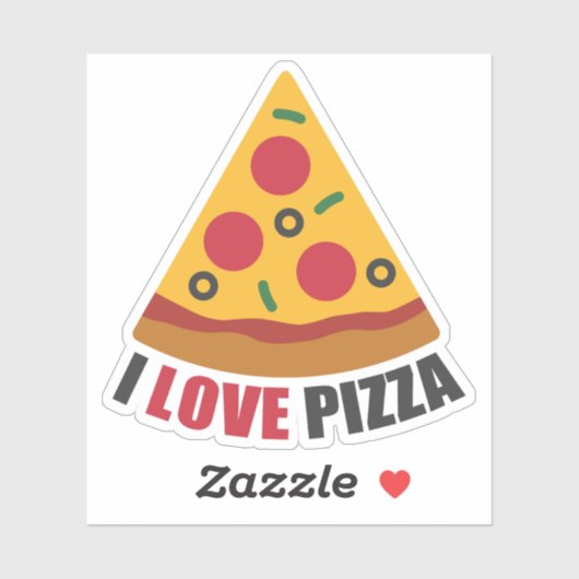 IK HOOP VAN PIZZA STICKER (Vel)